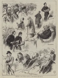 Sketches at the Liverpool Election, a Ward Meeting